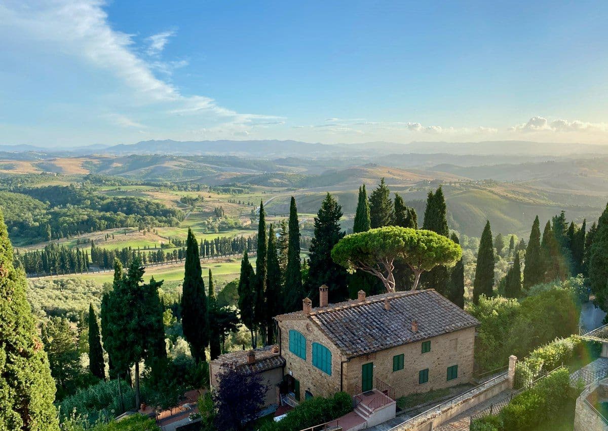 Villa rural entre colinas da Toscana