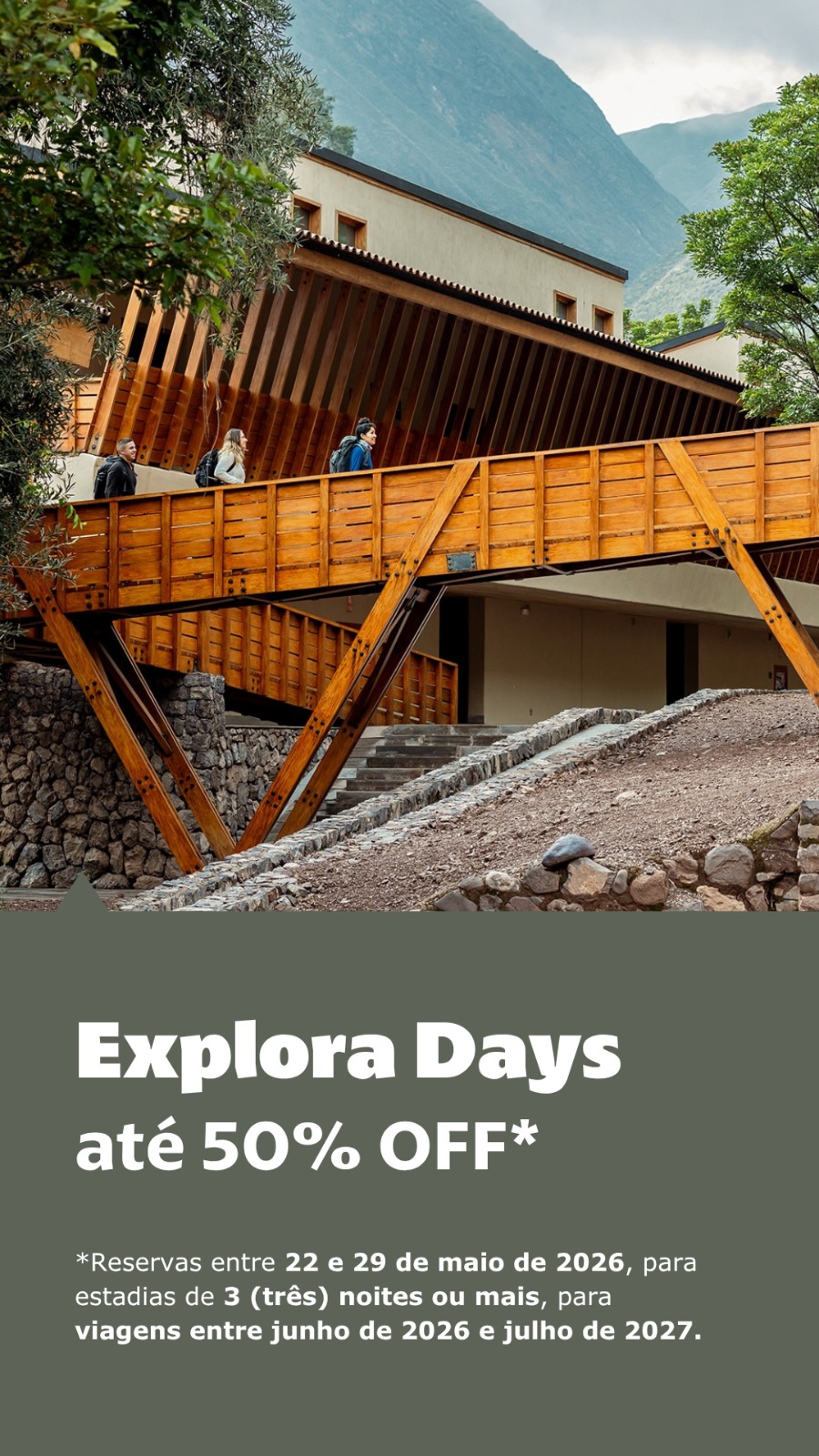 Lodge Explora em meio à paisagem andina